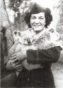 Ellen with Koalas in Australia