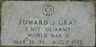 edward gray Grave marker