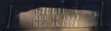 billie morgan grave marker