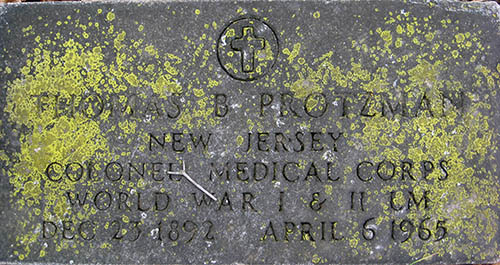 Colonel Thomas B. Protzman Grave Marker