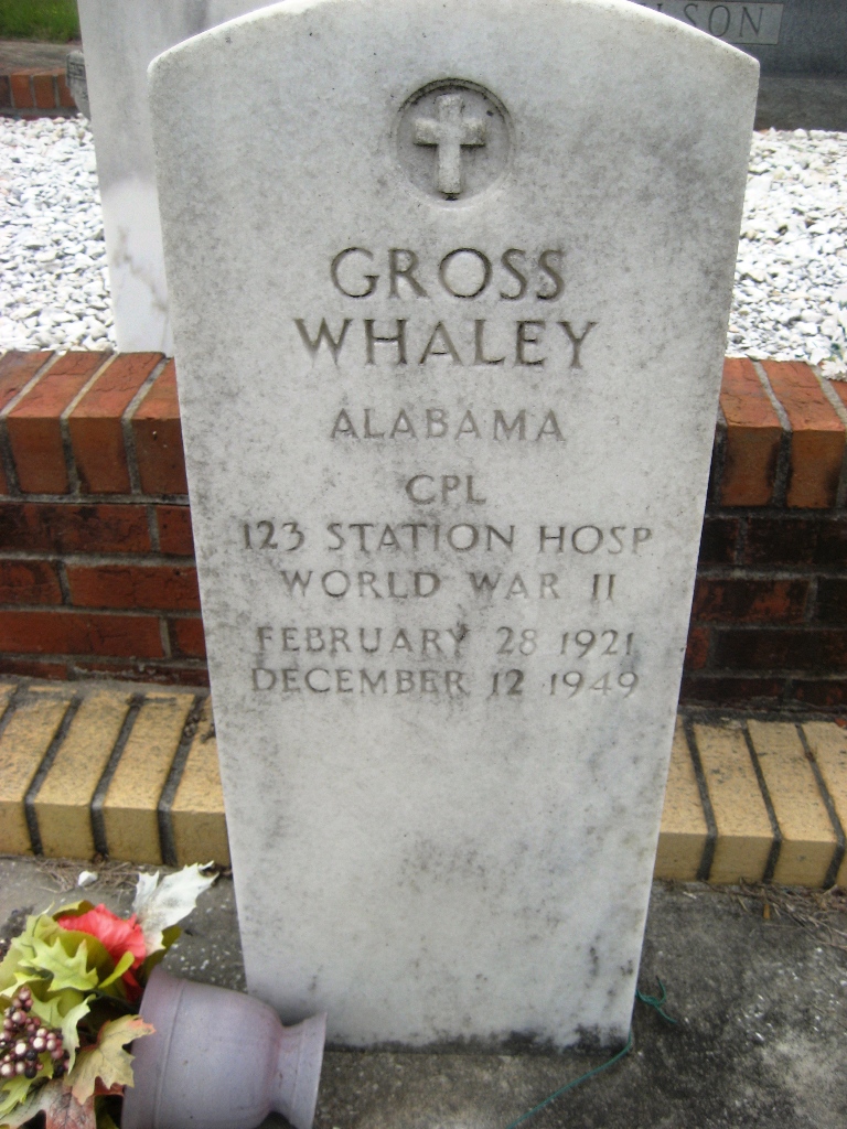 gross whaley grave marker