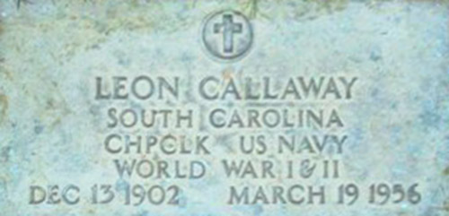 Leon Hewitt Callaway Grave Marker