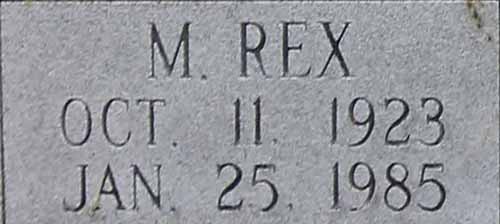 Marion Rex Easterling Grave Marker