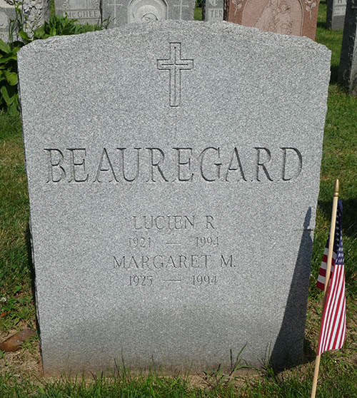 Lucien R. Beauregard Grave Marker