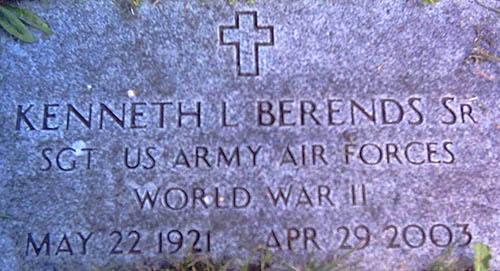 Kenneth L. Berends Grave Marker