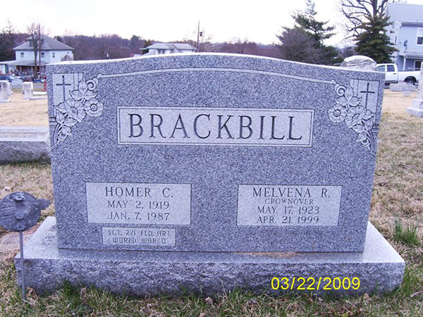 Homer C. Brackbill Grave Marker