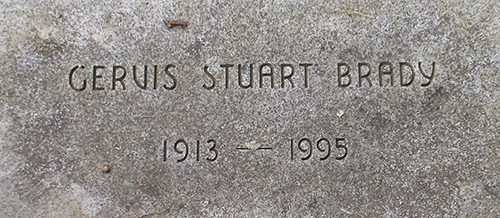 Gervis S. Brady Grave Marker