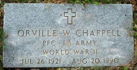 Orville W. Chappell Grave Marker