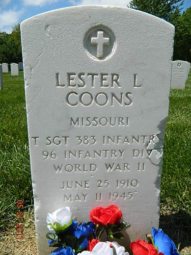 Lester L. Coons Grave Marker