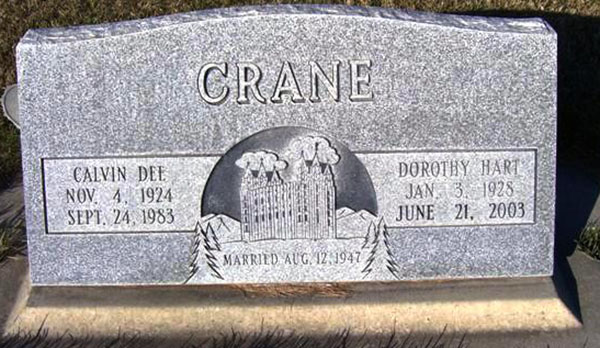 Calvin D. Crane Grave Marker