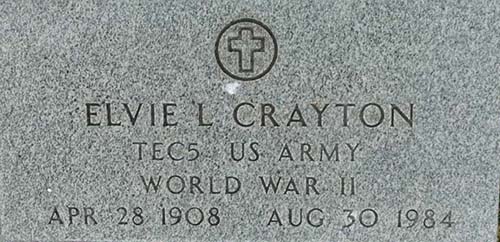 Elvie L. Crayton Grave Marker