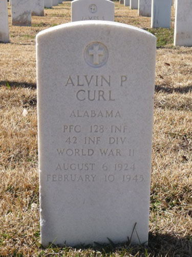 Alvin P. Curl Grave Marker
