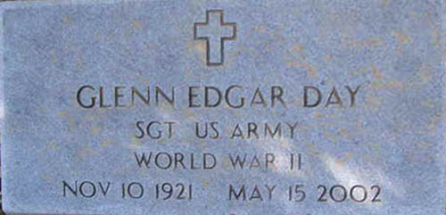 Glenn E. Day Grave Marker