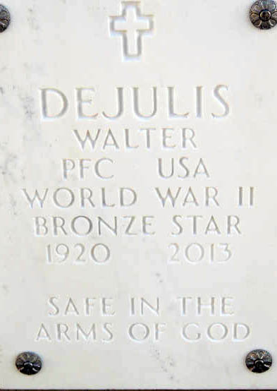 Walter Dejulis Grave Marker