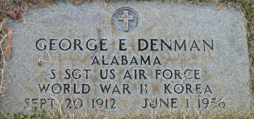 George E. Denman Grave Marker