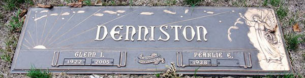 Glenn I Denniston Grave Marker