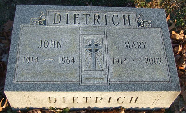 John E. Dietrich Grave Marker