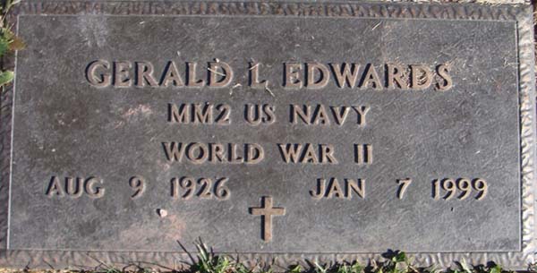 Gerald L. Edwards Grave Marker