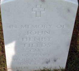 John H. Fields Grave Marker