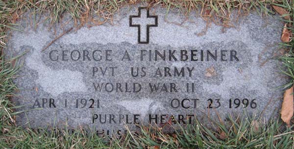 George A. Finkbeiner Grave Marker