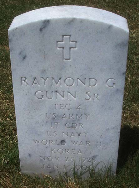 Raymond G. Gunn Grave Marker