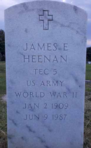 James E. Heenan Grave Marker
