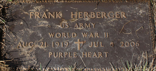 Frank Herberger Grave Marker