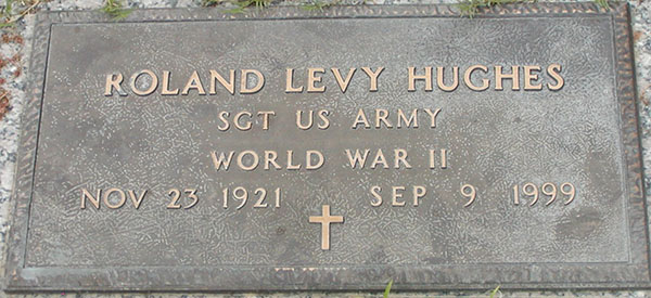 Roland L. Hughes Grave Marker