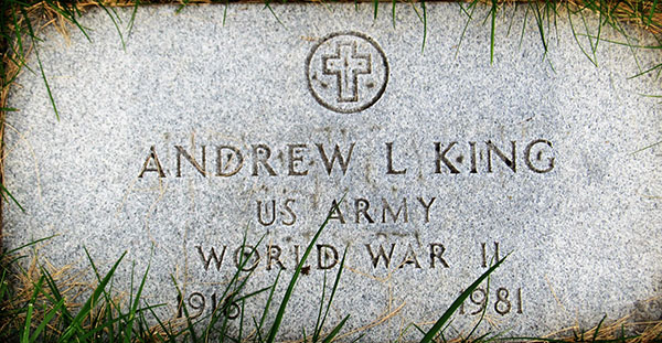 Andrew L. King Grave Marker