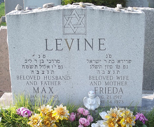 Max Levine Grave Marker