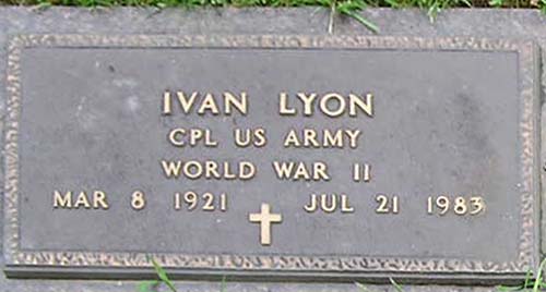 Ivan Lyon Grave Marker