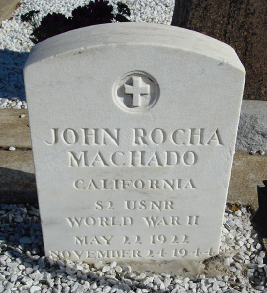 John R. Machado Grave Marker