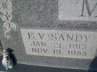 E. V. May Grave Marker