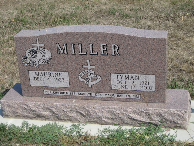 Lyman J. Miller Grave Marker