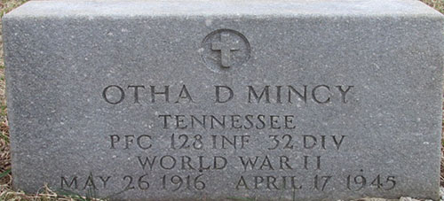 Otha Mincy Grave Marker