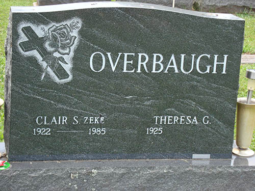 Clair S. Overbaugh Grave Marker