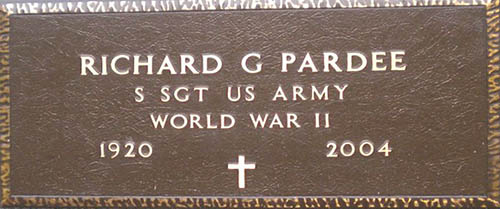 Richard G. Pardee Grave Marker