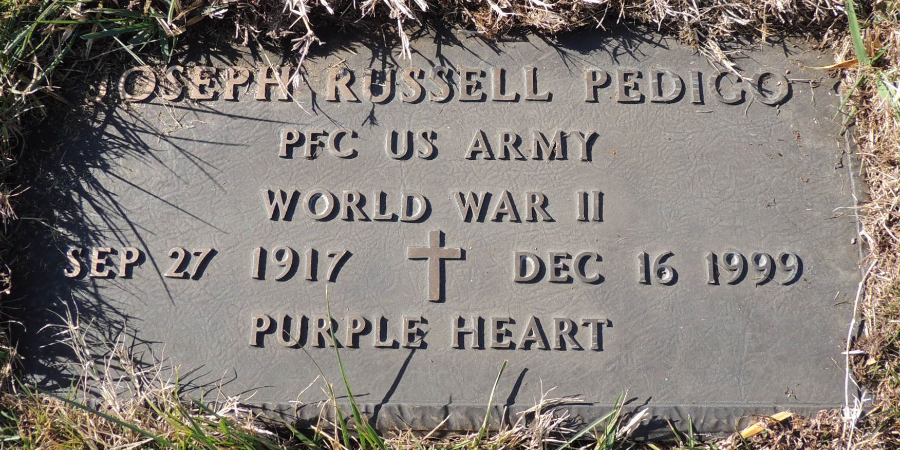 Joseph R. Pedigo Grave Marker