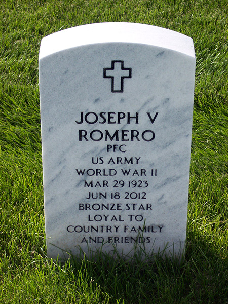 Joseph V. Romero Grave Marker