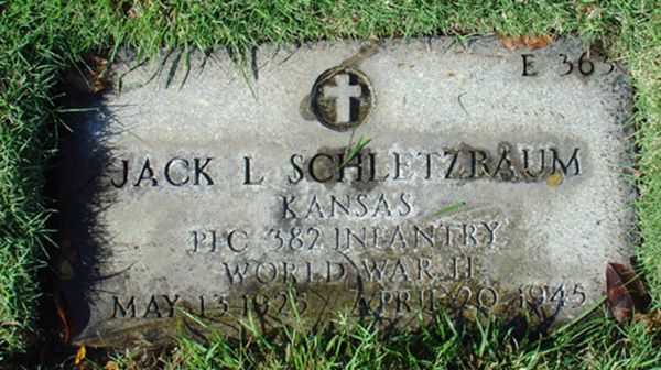 Jack L. Schletzbaum Grave Marker