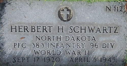 Herbert H. Schwartz Grave Marker