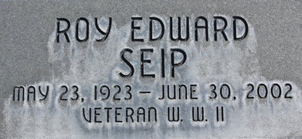 Roy E. Seip Grave Marker