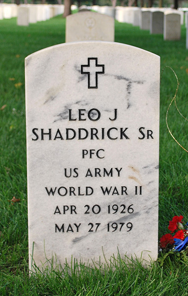 Leo J. Shaddrick Grave Marker