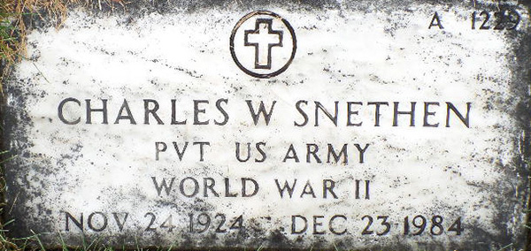 Charles W. Snethen Grave Marker