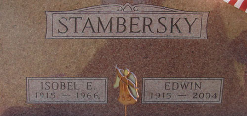 Edwin Stambersky Grave Marker