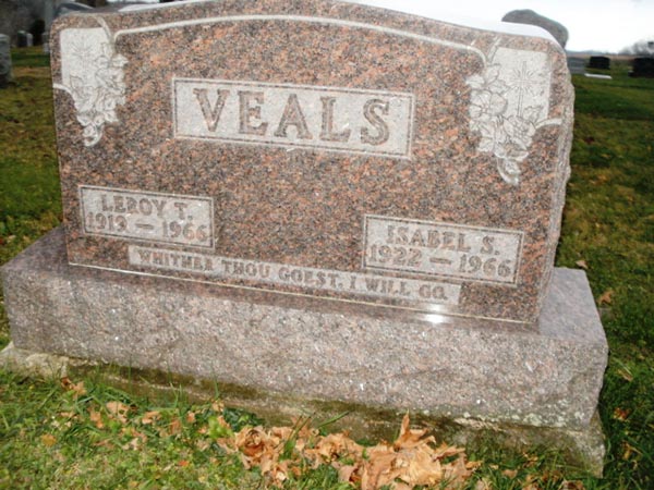 Leroy Veals Grave Marker