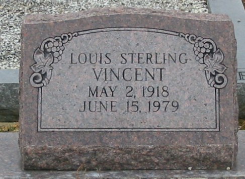 Louis S. Vincent Grave Marker