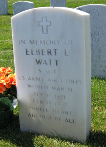 Elbert L. Watt Grave Marker