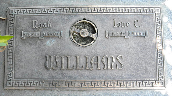 Noah Williams Grave Marker