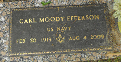Carl M. Efferson grave marker